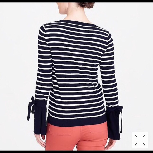 J. Crew Factory Tie Bell-Sleeve Sweater - Picture 3 of 6